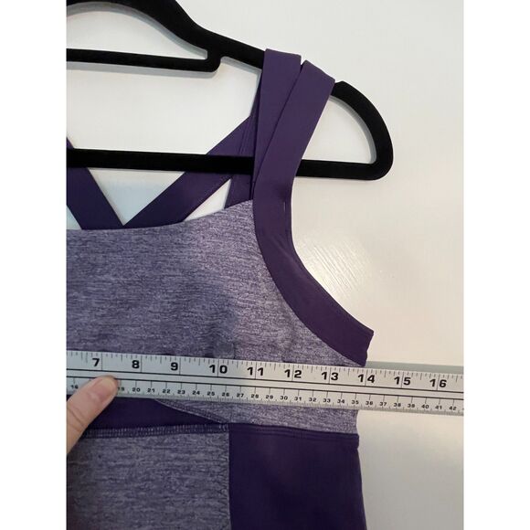 Lululemon Purple Gray Space Dye Racerback Pullover Gym Yoga Tank SZ 8 - Picture 6 of 7